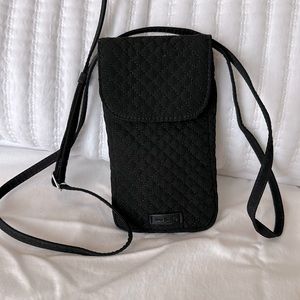Vera Bradley phone carry purse black